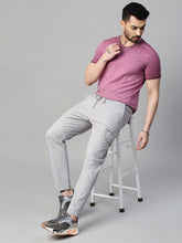 Genips Men's Light Grey  Cotton Stretch Bahamas Cargo Fit Solid Cargo